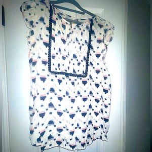 LOFT EUC sz XL Top, Cap Sleeve, Flutter Sleeve, Tank Top